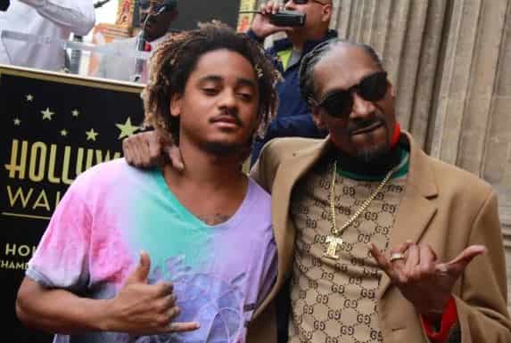 Snoop Dogg with his eldest son